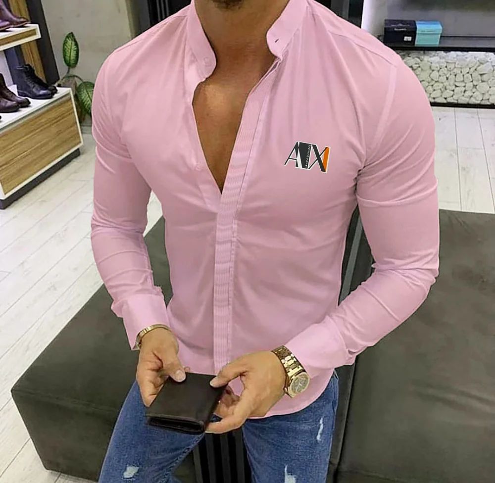 Pink Full Sleeve Casual Shirt