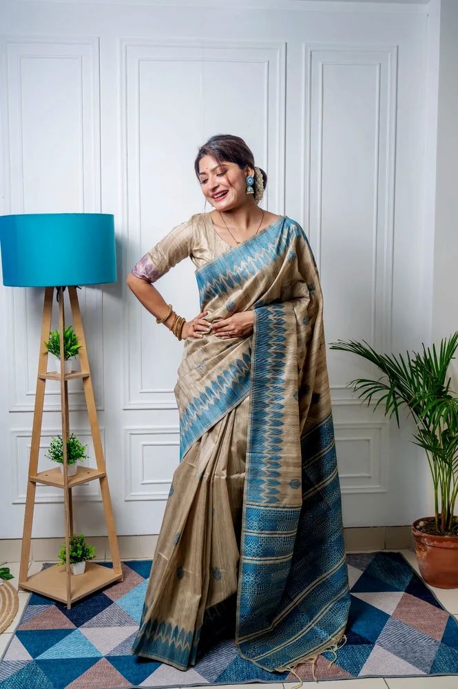 Firozi Uniform Saree