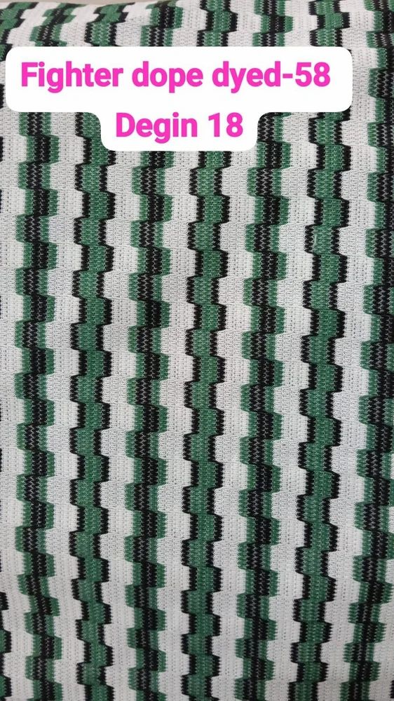 Green Printed Polyester Knitted Fabric