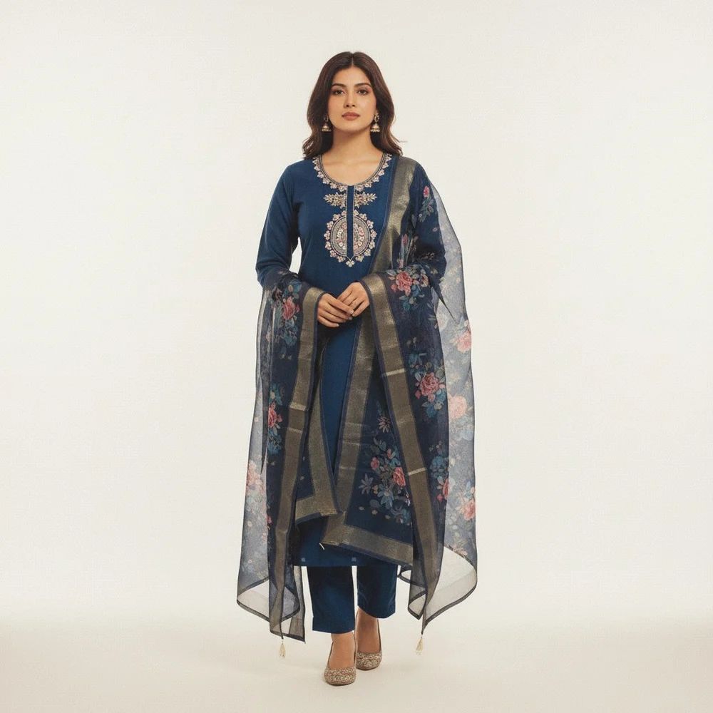 Cotton Kurta Pant Set