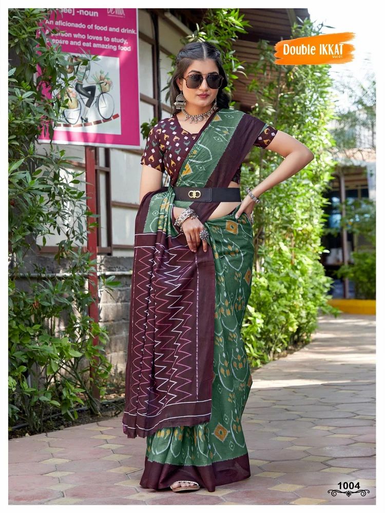 Pure Cotton Printed Saree