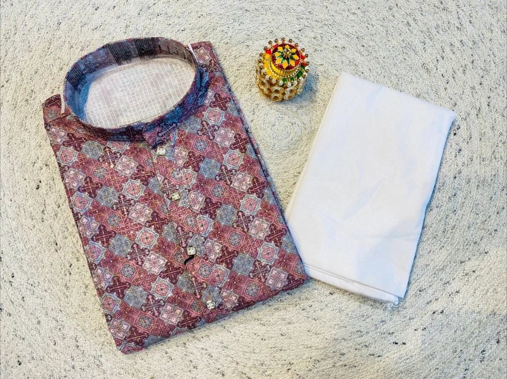 Kurta Pyjama Set Reyon Men