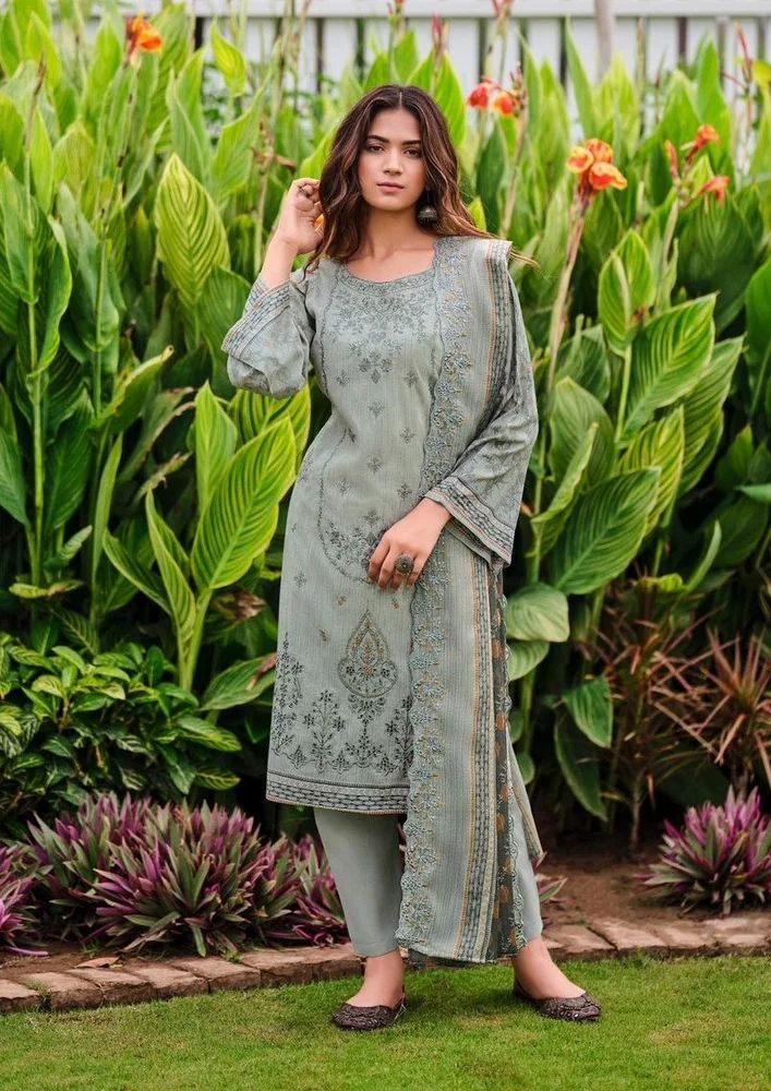Deepsy Bin Saeed 11 Pure Cotton With Heavy Self Embroidery Suit