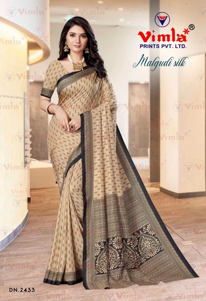 Vimla Prints Malgudi Silk Saree - (2433_24)