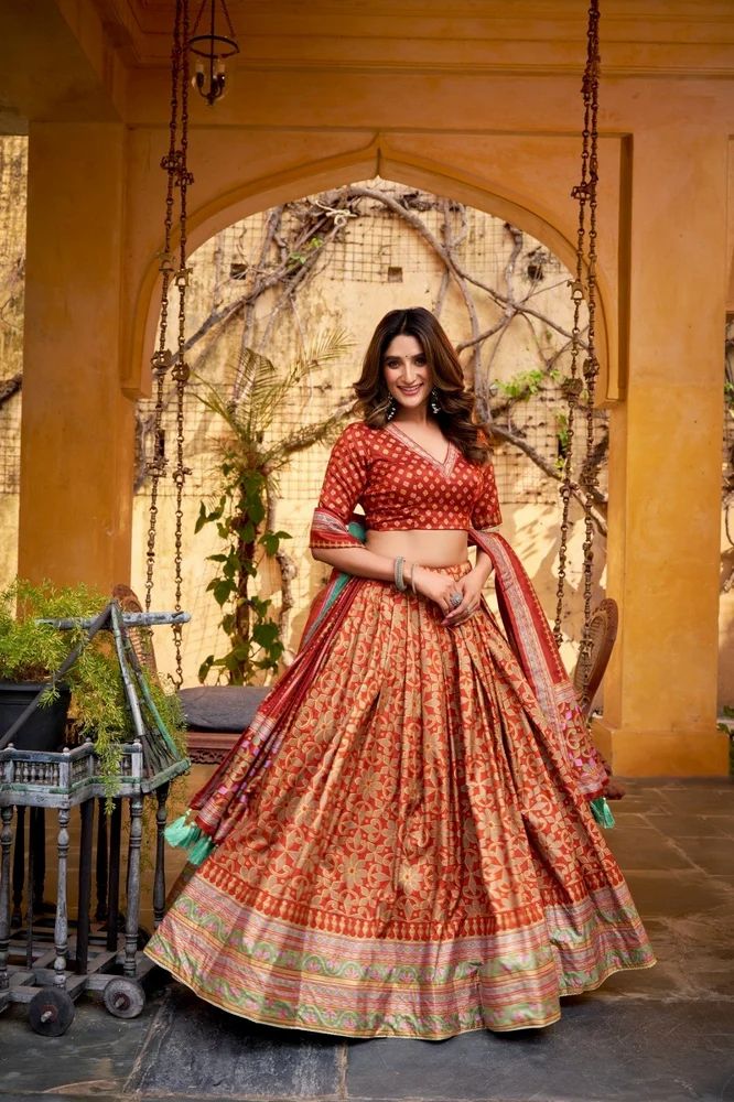 TRENDY CULTURE'S Timeless Elegance: Tasar Silk with Lace Border
