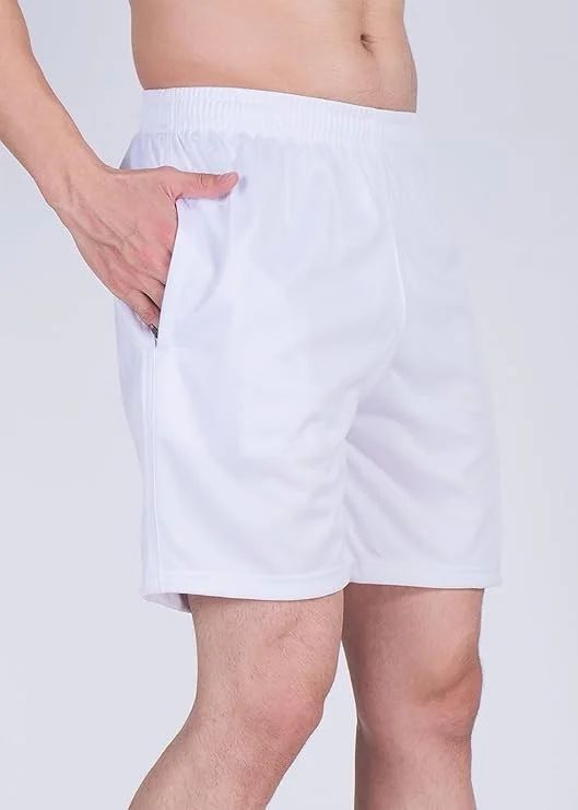 Mens White Sports Shorts