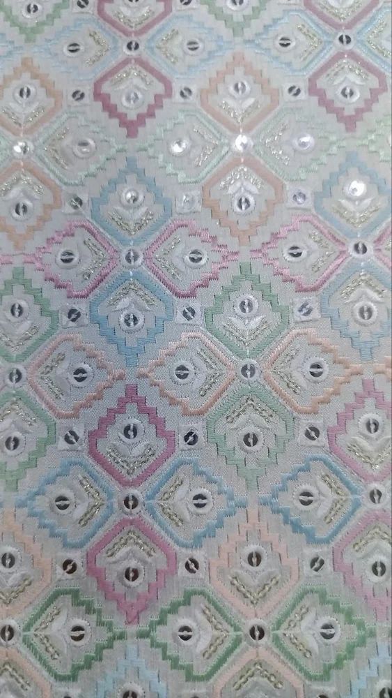 BBC Sequins Embroidery Fabric