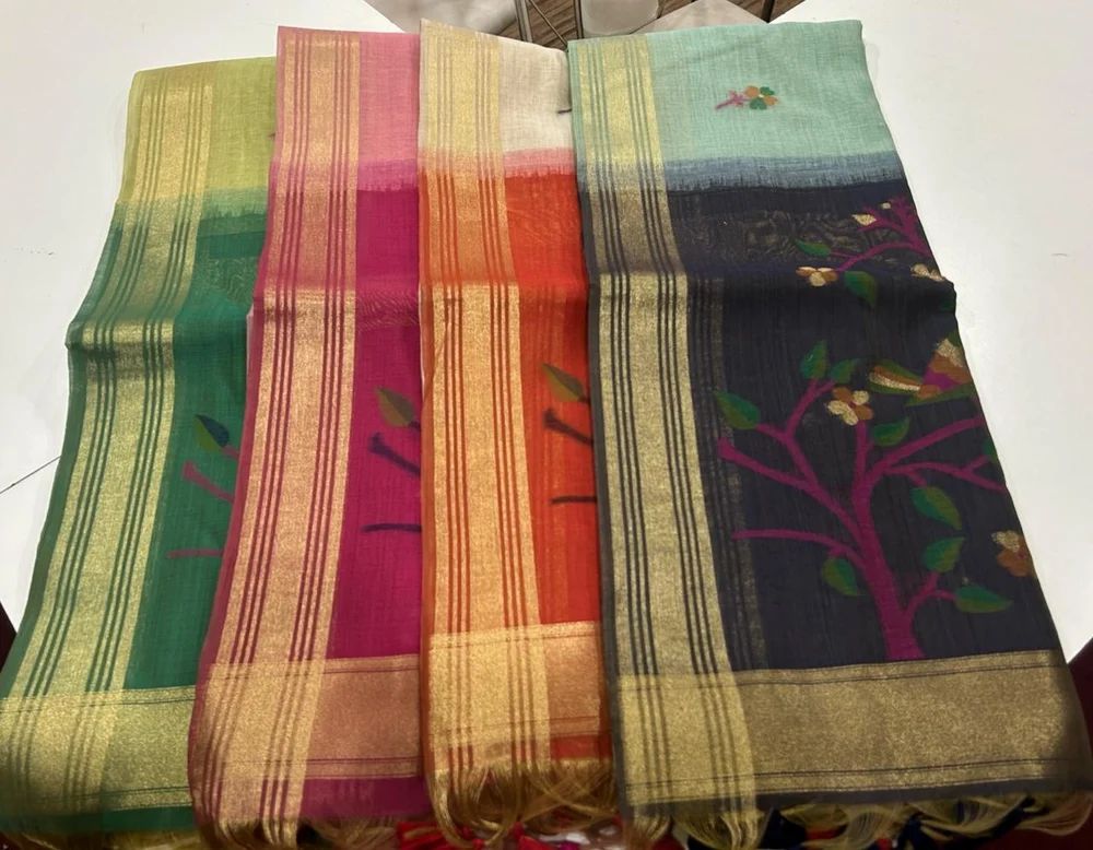Soft Munga Cotton Saree