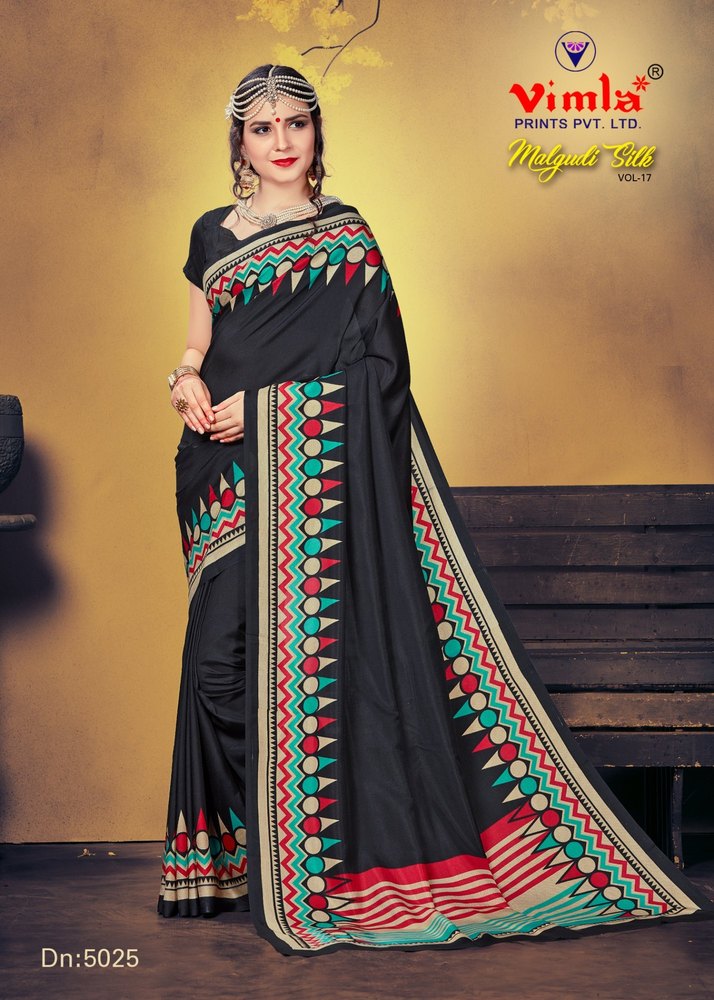 Trending Black Saree By Vimla Prints