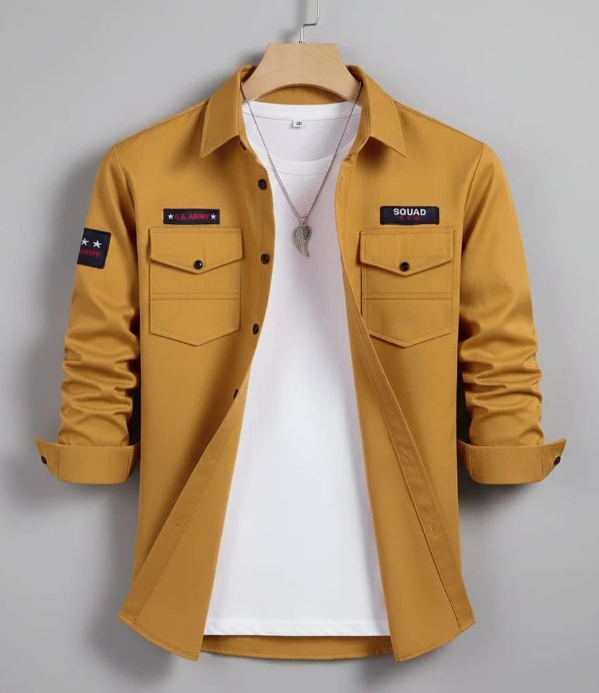 Mens Yellow Shirt