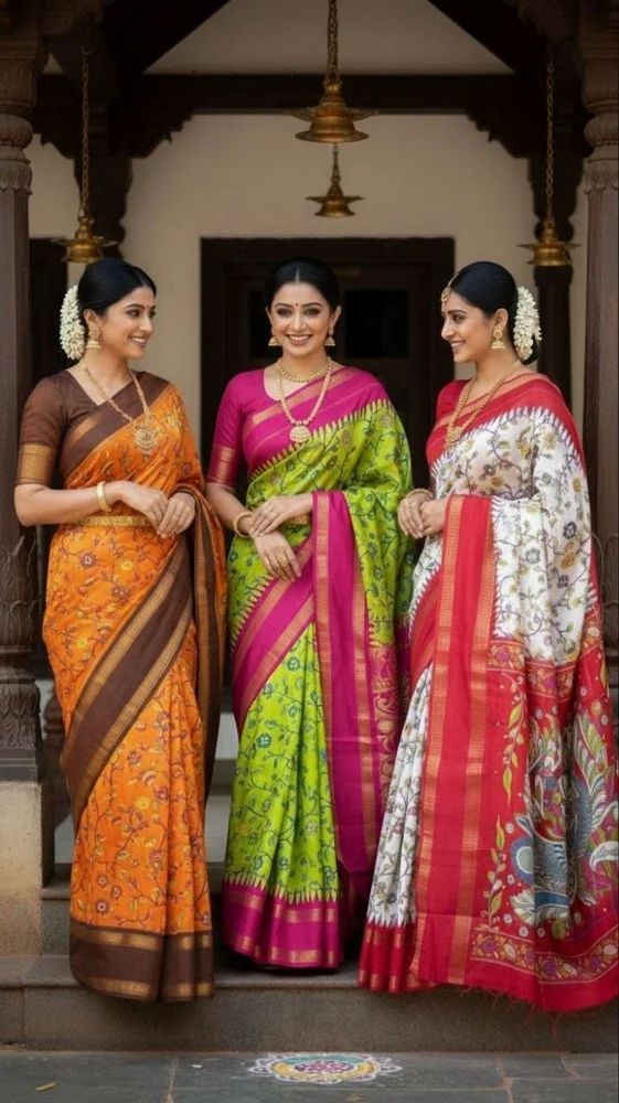 Kalamkari Print Sarees