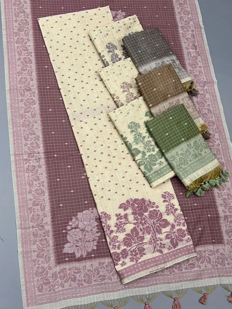 Muga Cotton Dress Materials
