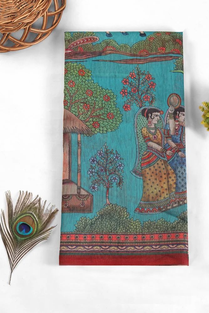 Gokul Leela Chanderi Saree