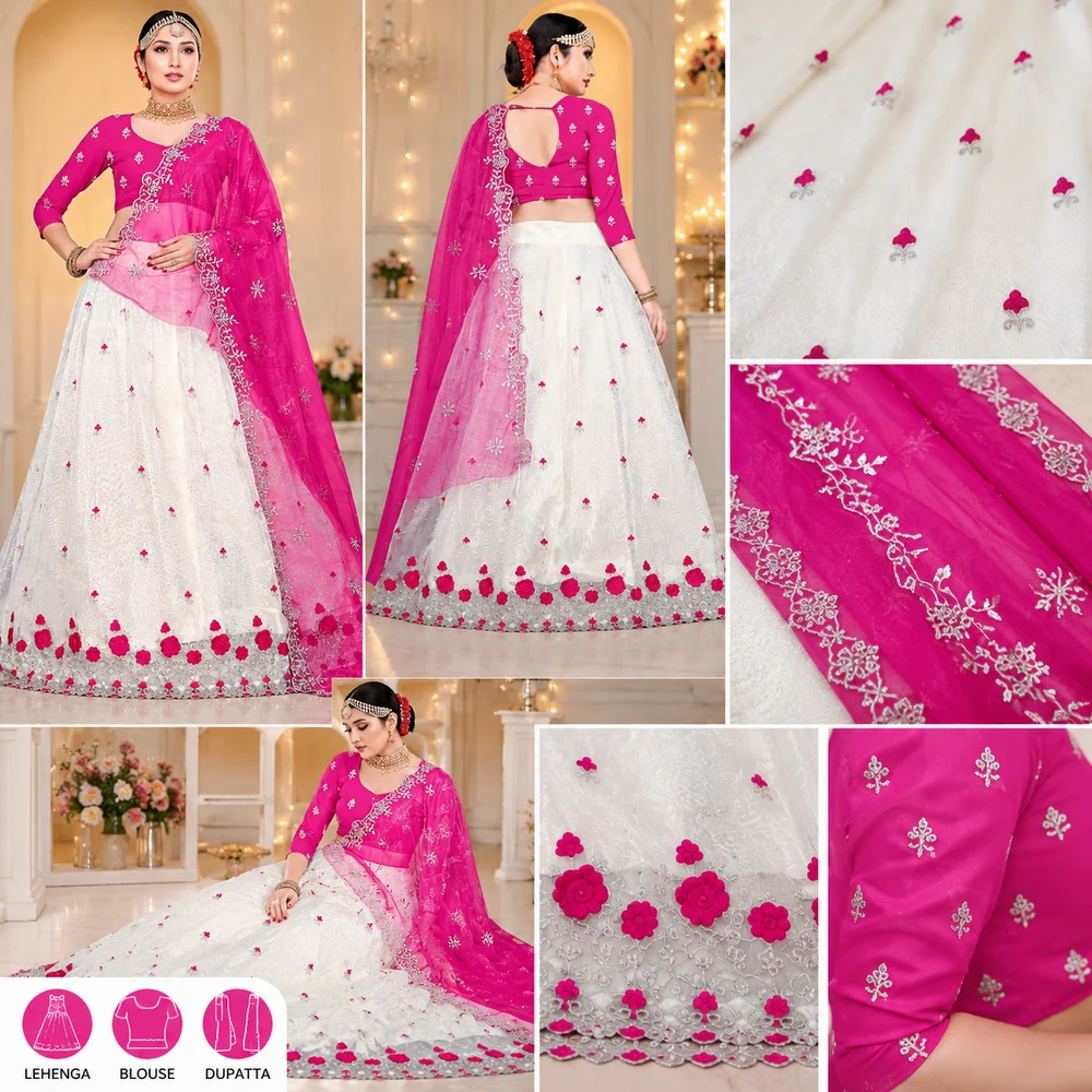Net Lehenga Choli