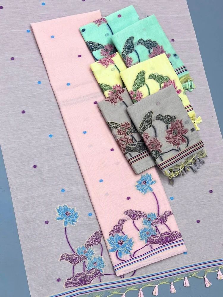 Vishnu Weaves  MUGA COTTON UNSTICHED SUIT