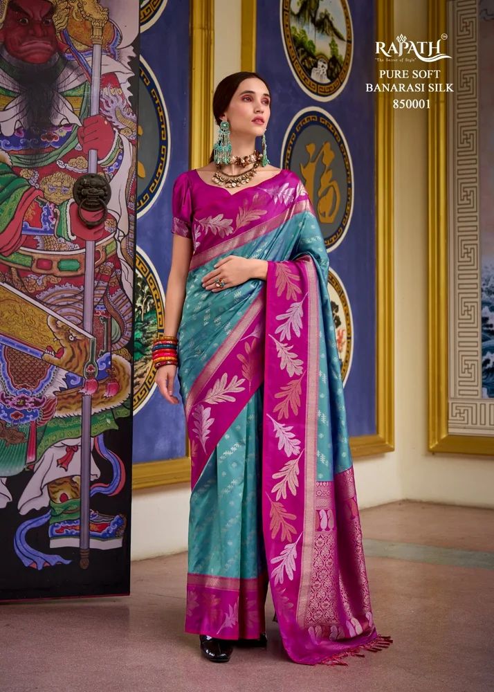 Rajpath Leaf Silk Banarasi Soft Silk Fancy Saree Collection