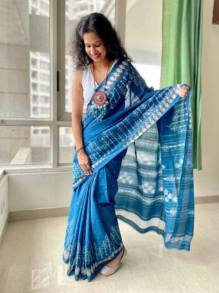 Soft Linen Saree