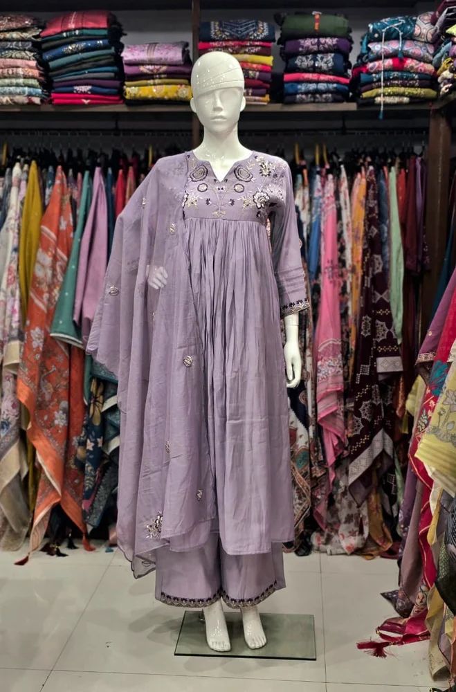 Chanderi Suit Set