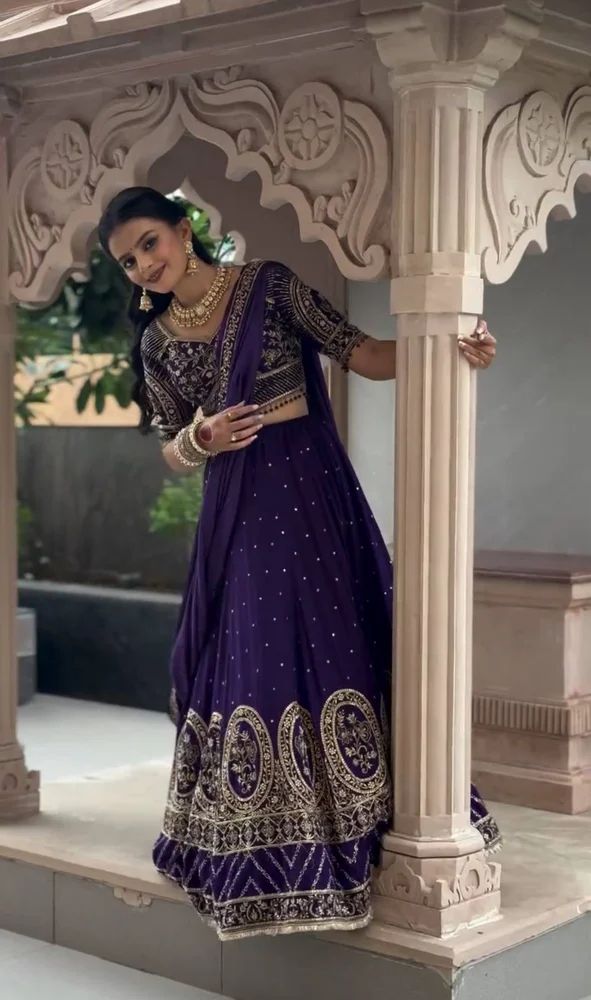 Silk Lehenga Choli Navratri Festival
