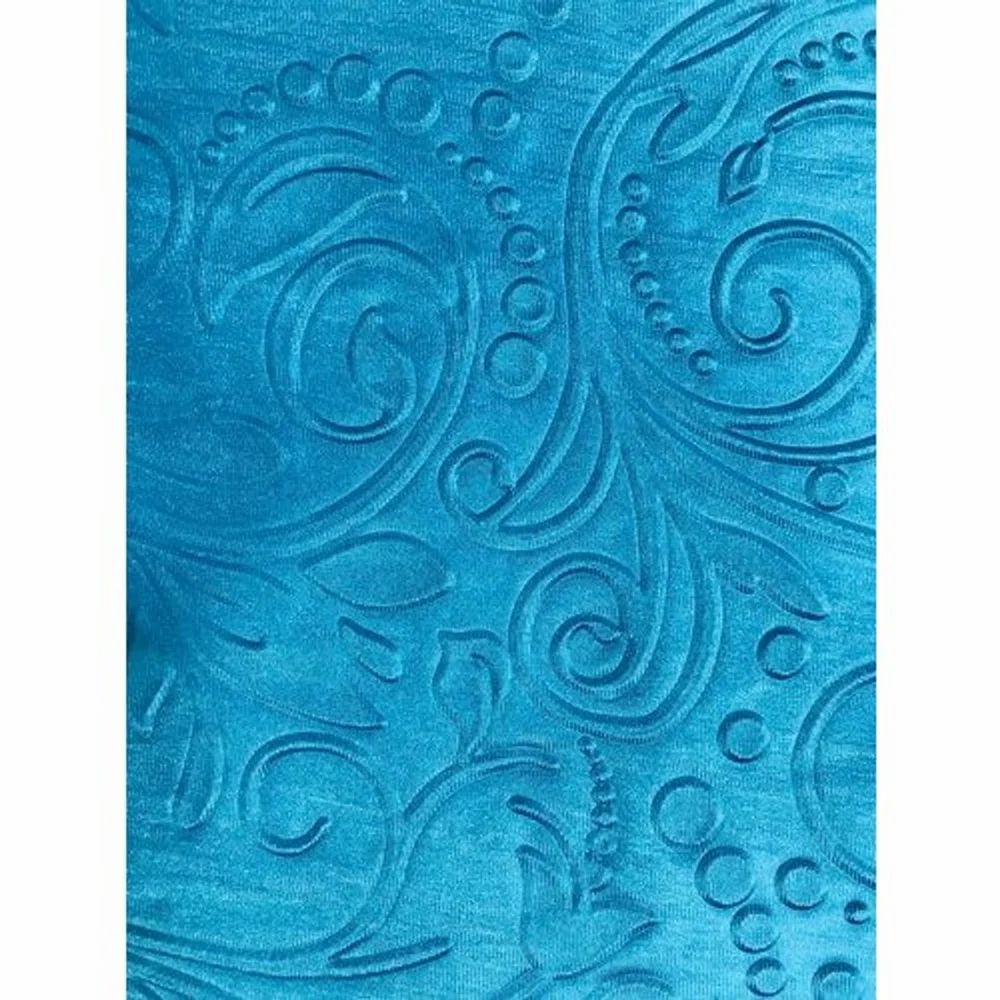 Long Crush Curtain Fabric With Punching