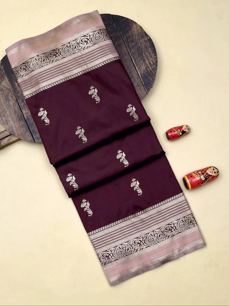 Premium soft kanjivaram silk saree with rich contrast pallu