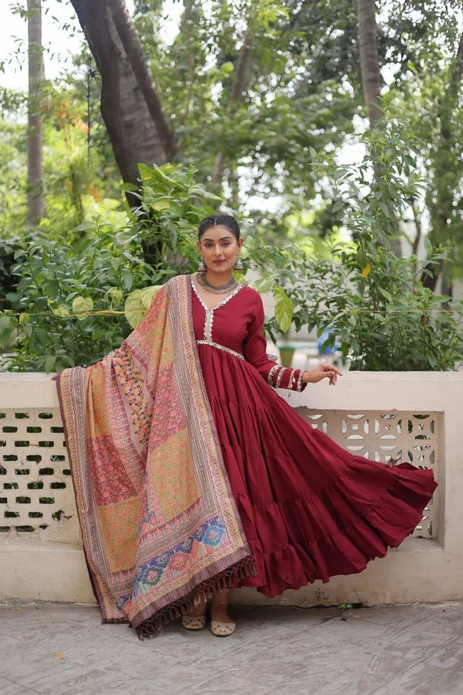 Designer Embroidery Gown