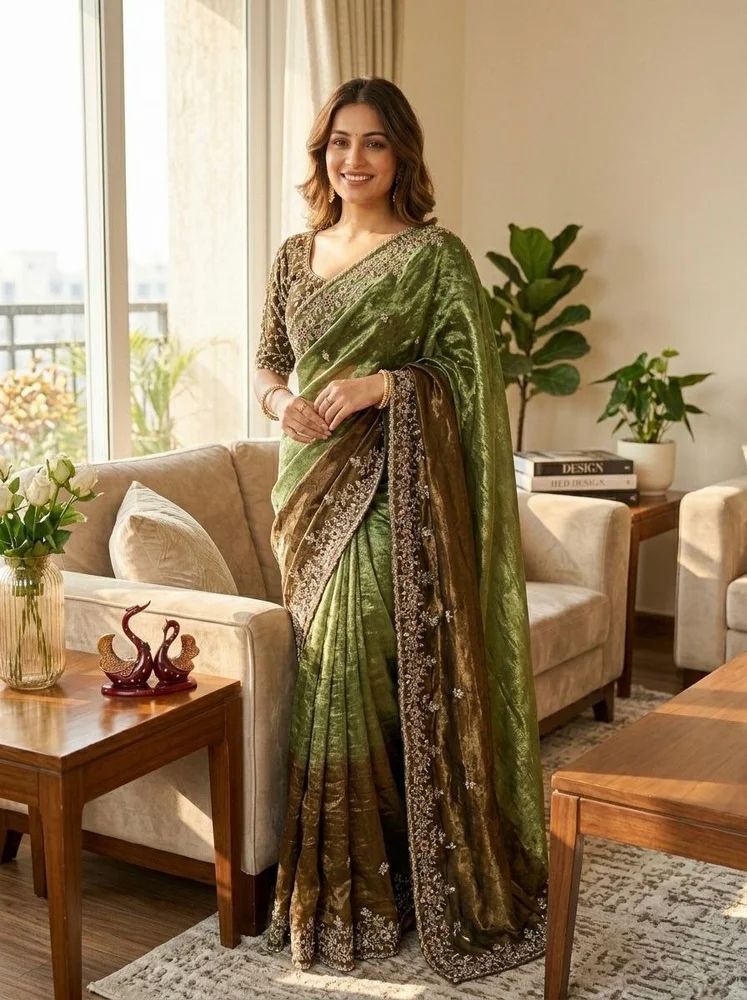 frendy chifon saree