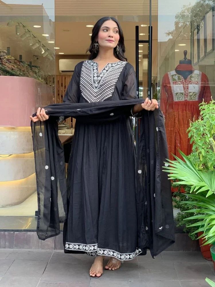 Designer Kurti With Pants And Dupatta