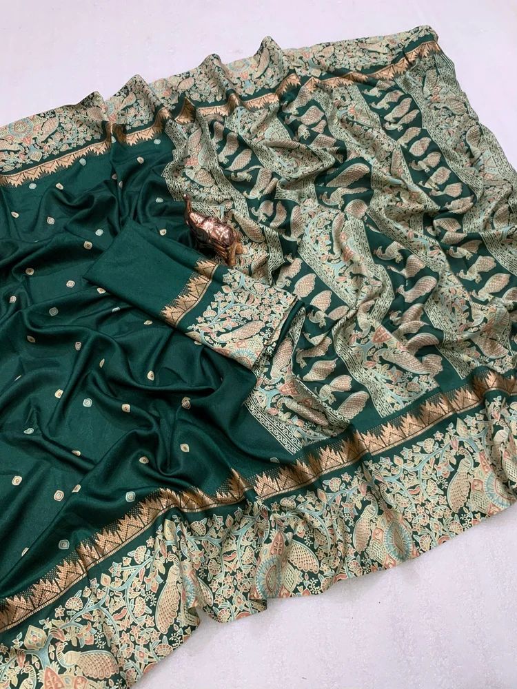 PURE SOFT TUSSER BATIK PRINTED WEAVING SAREE AT WHOLESALE PRICE