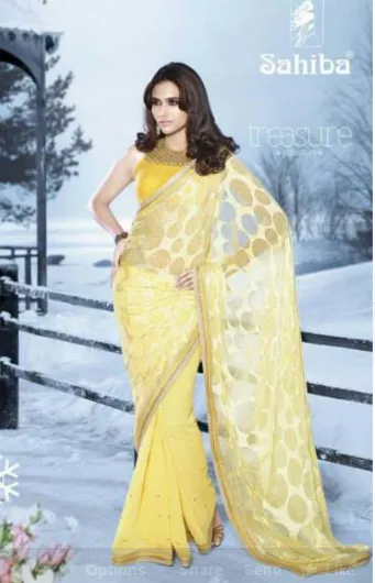 Embroidery Work Saree