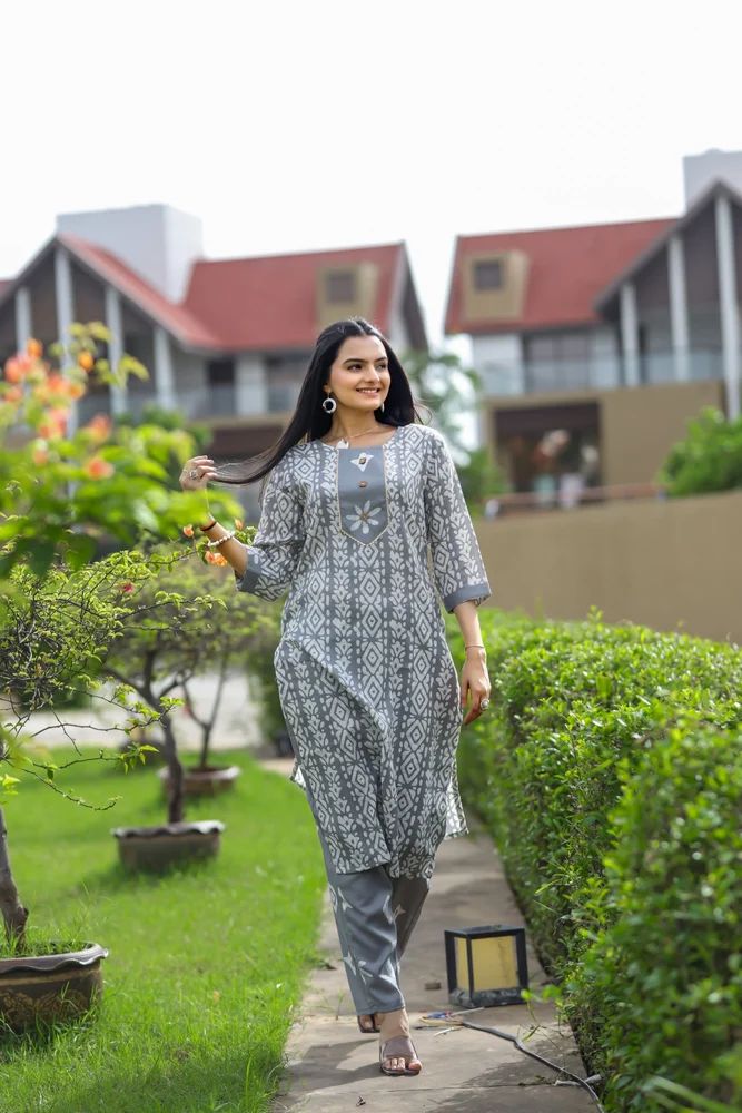 Cotton Kurta Pant Set