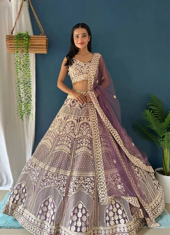 Designer Embroidered Traditional Bridal Wear Lehenga Set for Women Lehenga Choli