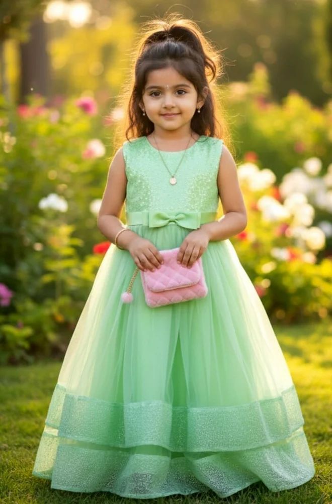 Girls Kids Party Wear Dress