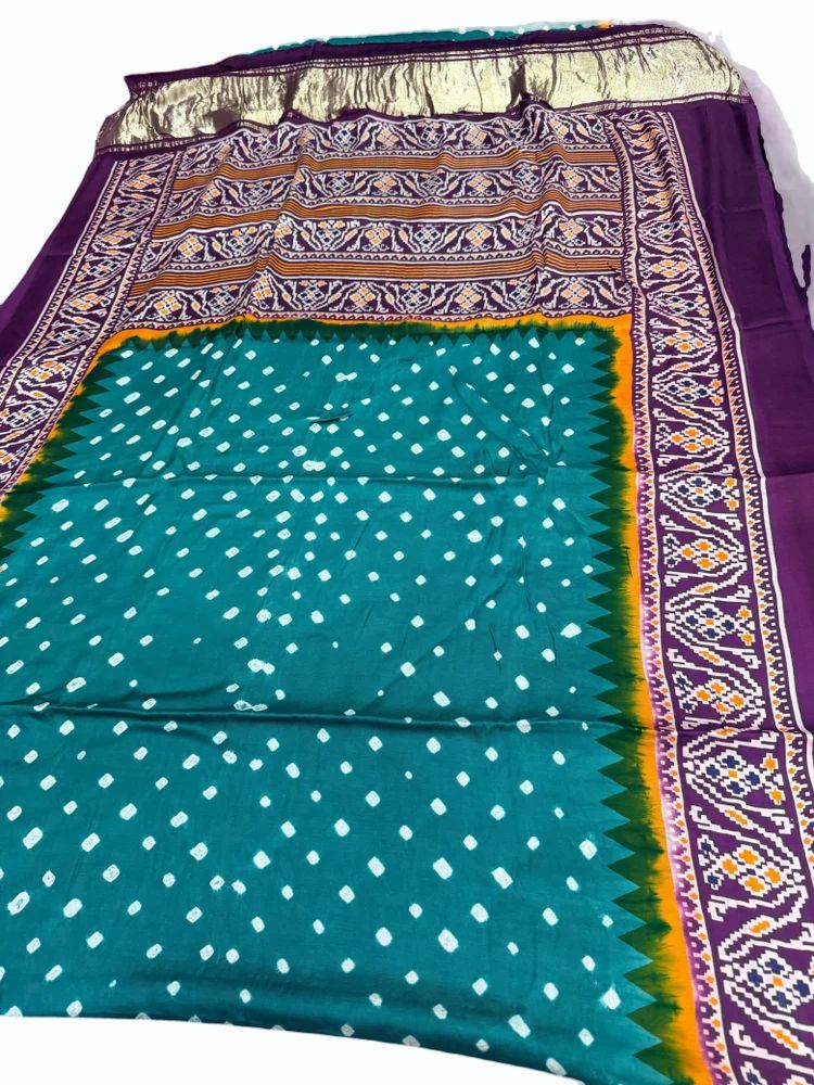 Gaji Silk Bandhani Saree