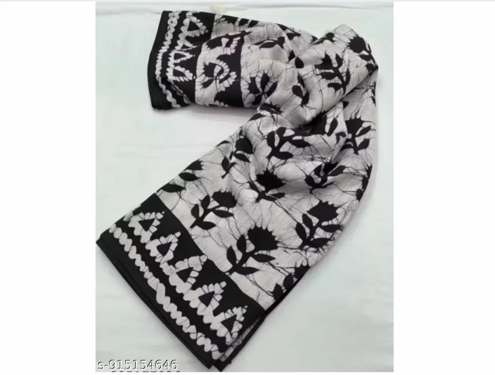 Digital Printed Linen Saree