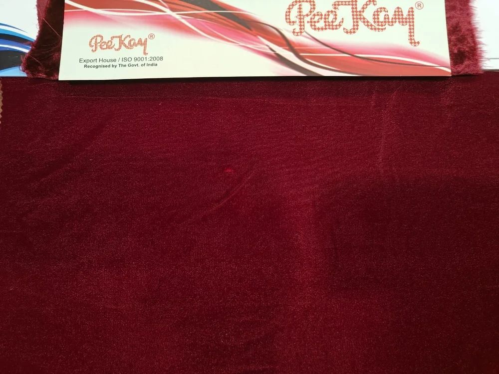 Velvet 9000 Plain 100% Polyester Fabric