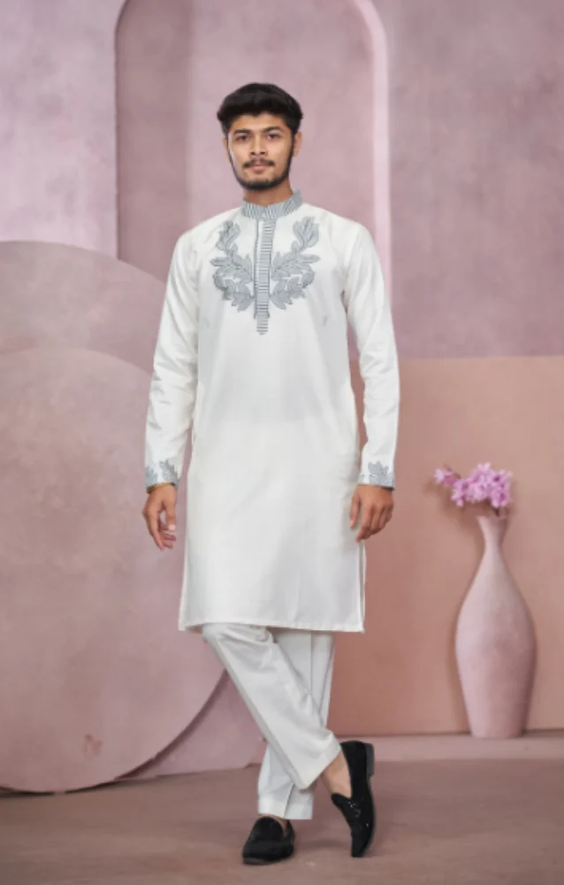 Lexusfly Men Silk Kurta