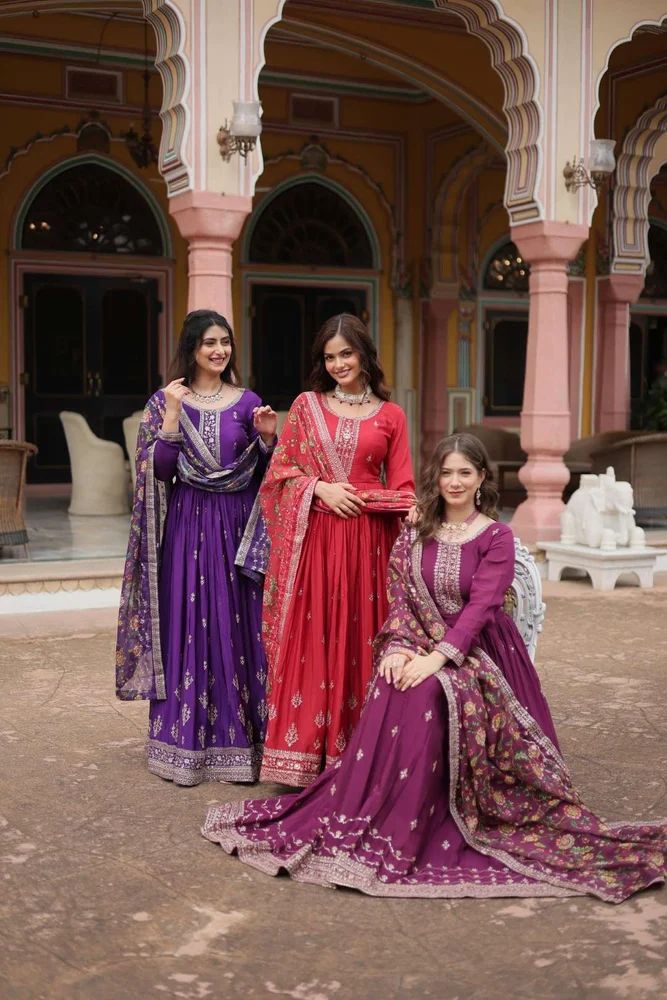 Fancy Designer Long Anarkali Gown