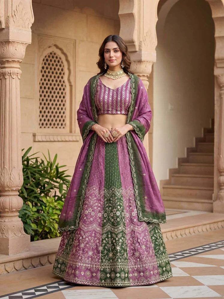 Luxury Party Wear Blue Lehenga for Reception & Sangeet