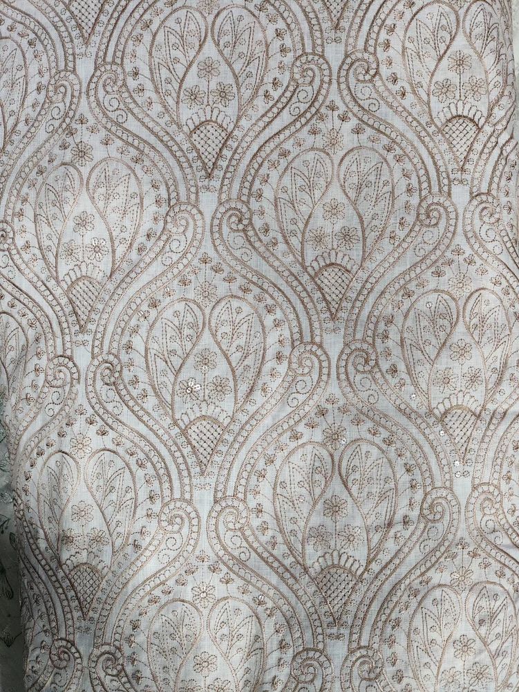 Solino Pure Cotton Linen Viscos Embroidery fabric