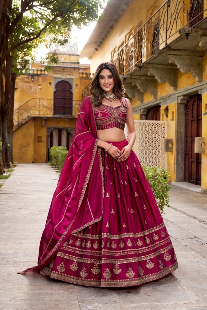 TRENDY CULTURE'S Ethnic Charm Rangoli Lehenga Choli with Fine Embroidery