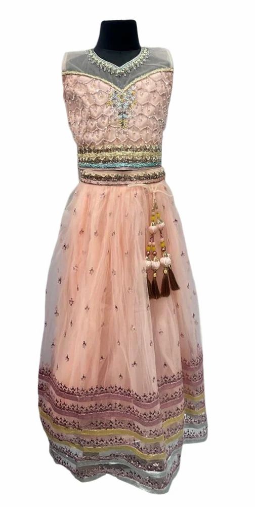 Peach Women Lehenga Choli