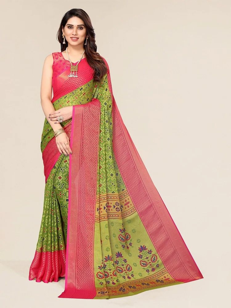Motifs Bhagalpuri Brasso Saree