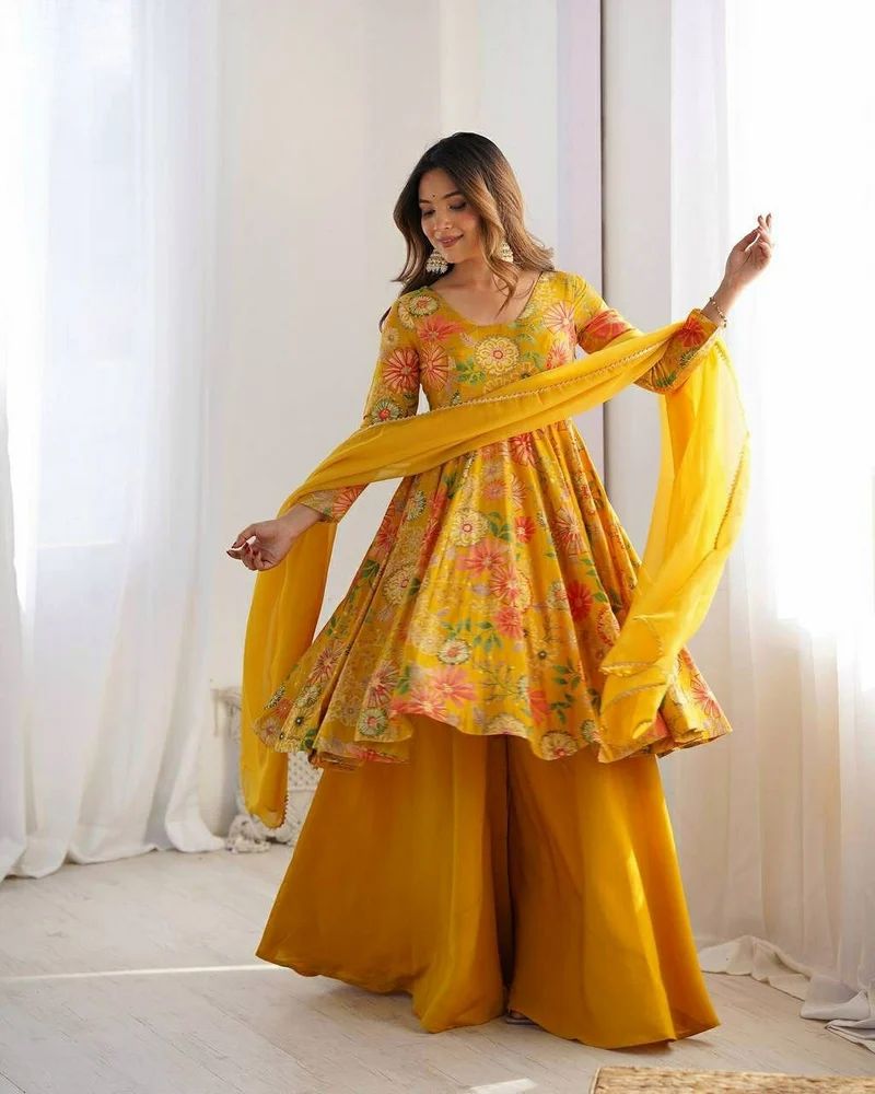 Kurti Sharara Dupatta