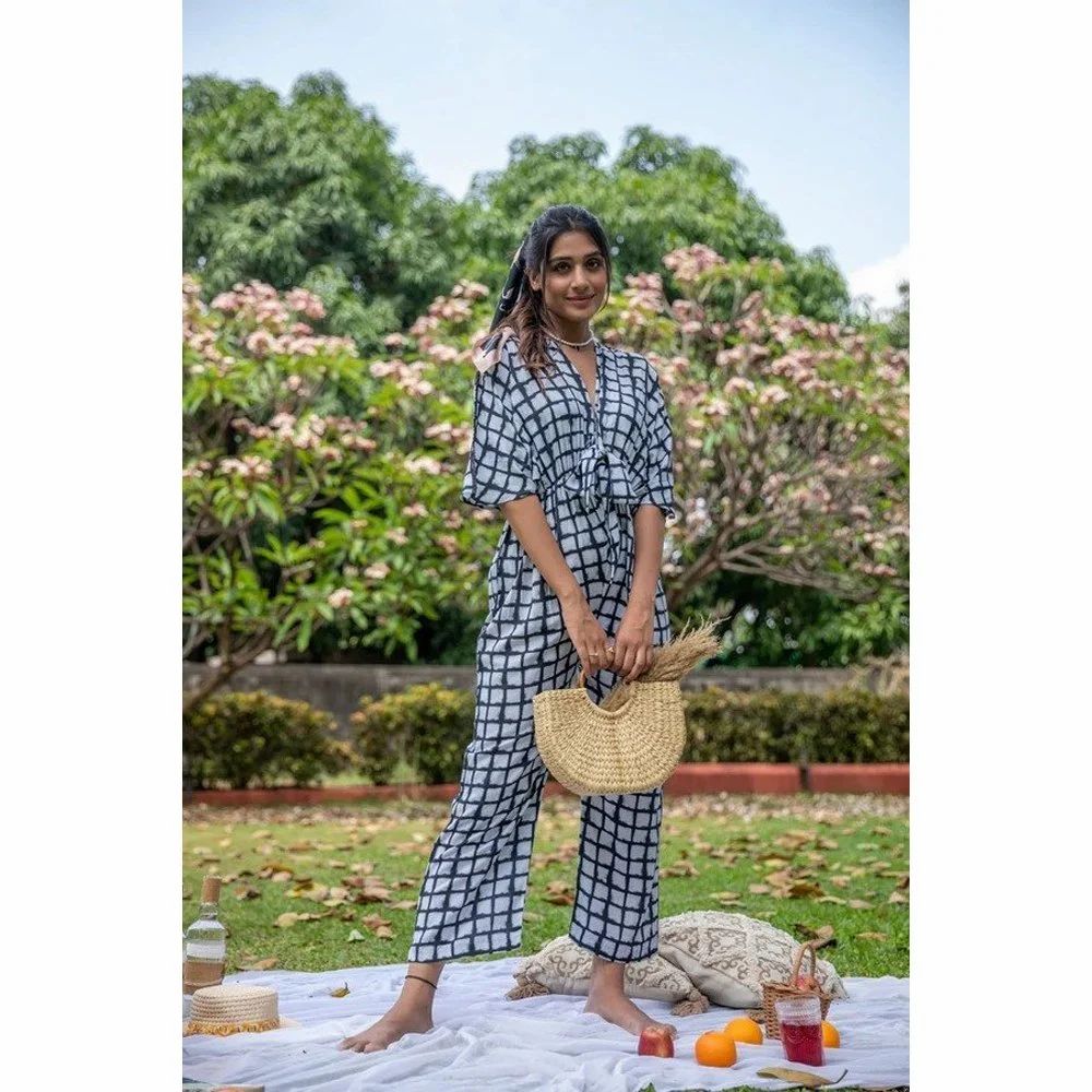 Cubic Curves Cotton Jumpsuit