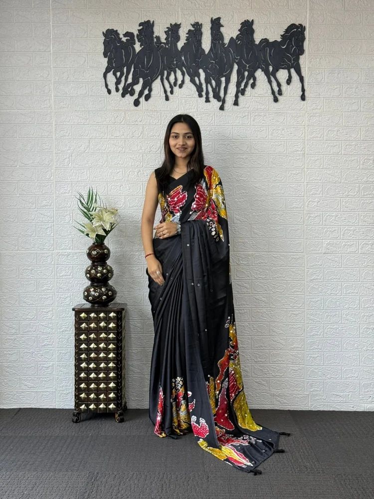 Modal Silk Ajrakh Sarees