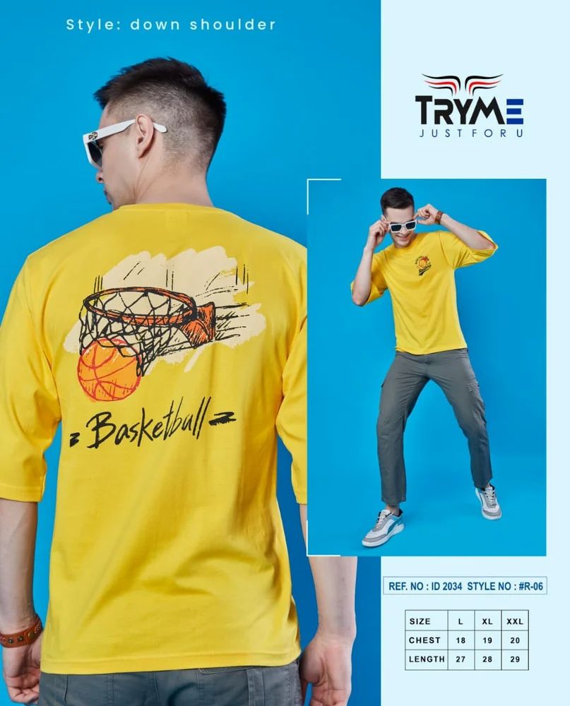 Men's Printed Cotton T Shirt