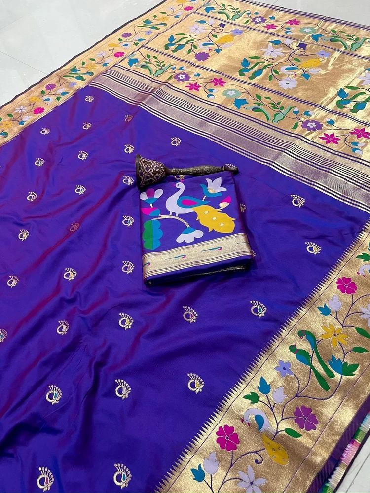 PURE SOFT ZARI WEAVING PETHANI KANCHIVRAM SILK SAREE AT WHOLESALE PRICE