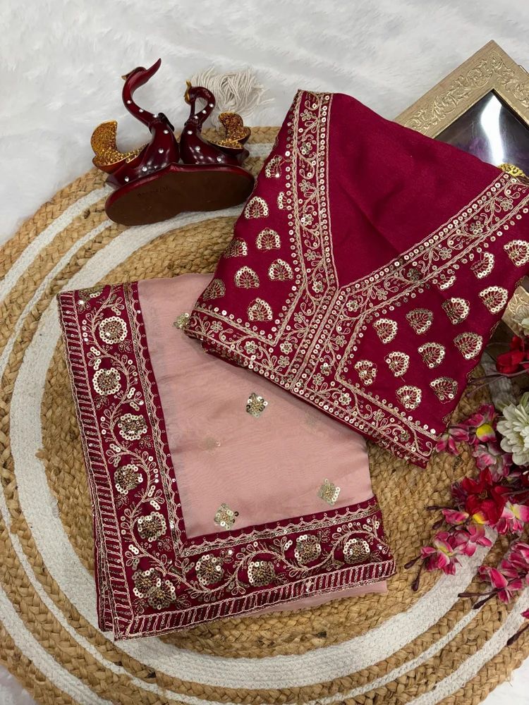 Designer Georgette Sequence Bollywood Saree