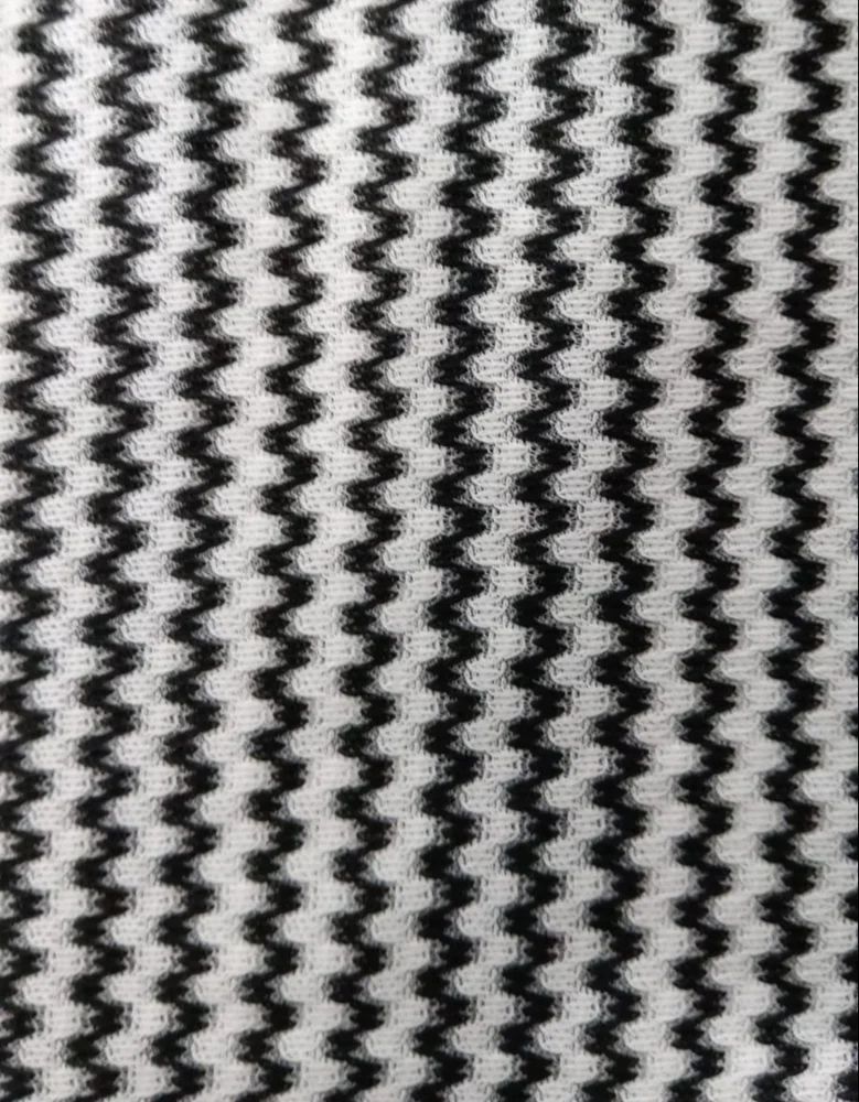 White Printed  Polyester Fabric